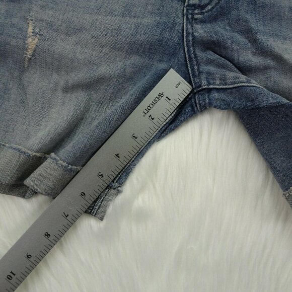 New KUT From The Kloth Boyfriend Denim Shorts Hi-Rise Exposed Button-Fly 4 - Picture 12 of 12